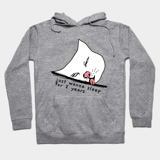 Sleepyhead blep cat , All I want to do is sleep Hoodie by Sourdigitals